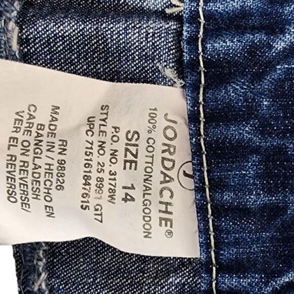 Jordache Vintage y2k/ 90s Denim Floral Mini Skirt - Picture 5 of 9